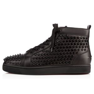 Christian Louboutin Black Spike Sneakers